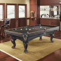 Tables de billard de luxe rétro de haute qualité, très populaires, 7 pieds, 8 pieds, 9 pieds, table de billard professionnelle en bois sculpté antique sur mesure