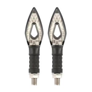 LED 12V en forma de rombo Luz de señal de giro que fluye Indicadores de agua corriente con luces de freno intermitentes - Product Image 4