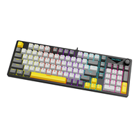 Clavier de jeu filaire Ajazz NK98, éclairage arc-en-ciel, 98% ordinateur, clavier de jeu pour joueurs, interrupteur bleu, clavier de jeu