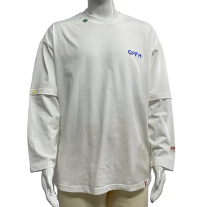 Camiseta <span class=keywords><strong>T</strong></span>érmica de Manga Larga de Algodó<span class=keywords><strong>n</strong></span> Grueso de Alta Calidad Personalizada, 2 en 1, de Doble Capa - Product Image 4
