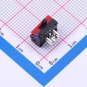 SS22SBH2 Slide Switch Through hole Component (THT) Switch Double Pole Double Throw Rectangle Pin Header PC Pin Through Hole - Product Image 1