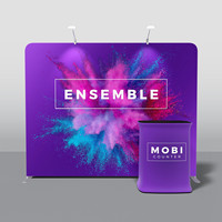 Stand de fond modulaire en aluminium à installation rapide 10x20 pieds, équipement publicitaire, stand d'exposition, stand de salon professionnel, stand d'exposition