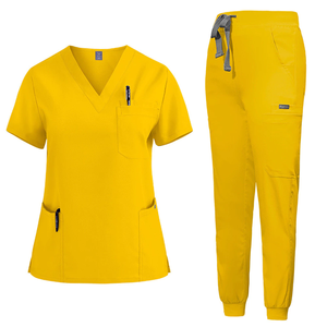 Nuevo Color <span class=keywords><strong>de</strong></span> manga corta para mujer, traje elástico <span class=keywords><strong>de</strong></span> secado rápido, quirófano, conjunto <span class=keywords><strong>de</strong></span> uniforme <span class=keywords><strong>de</strong></span> <span class=keywords><strong>enfermera</strong></span>, uniforme <span class=keywords><strong>de</strong></span> salón <span class=keywords><strong>de</strong></span> belleza - Product Image 1