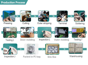 ตัวเชื่อมต่อแบบวงกลมสำหรับ M8ขั้วต่อแบบ5ขารหัส B ขั้วต่อปลั๊กตัวผู้แบบกันน้ำสำหรับอุตสาหกรรม - Product Image 6