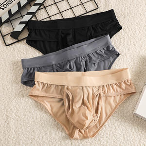 Wholesale Men's Mid-Rise <strong>Boxer</strong> Briefs Spandex/Nylon Breathable Thin Oily Cloth Separate Side Opening <strong>Personalised</strong> No Removal - Product Image 5