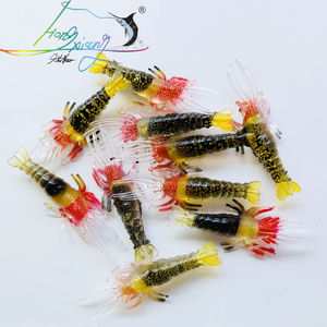 10 pz/20 pz/30 pz/lotto esche in Silicone 4cm 1g pesca morbida <span class=keywords><strong>esca</strong></span> per gamberetti artificiali oro No amo pesca in <span class=keywords><strong>mare</strong></span> pesca invernale - Product Image 3