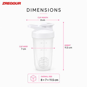 Botella Mezcladora de Proteínas de 300 ml con Etiqueta Privada, Botella de Plástico PP con Bola Mezcladora, Boquilla Suave de Boca Ancha, Color Personalizado para Entrenamiento - Product Image 4