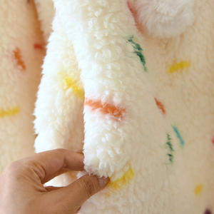 Pigiama Invernale <span class=keywords><strong>da</strong></span> Donna Personalizzato, Dolce Colore a Pois, Foderato in Pile Corallo, con Cappuccio, Ispessito, Taglia Grande, Abbigliamento per Casa - Product Image 4