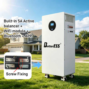 แบตเตอรี่ลิเธียมสำรองพลังงานภายในบ้าน BetterESS 16kWh 51.2V 314Ah พร้อมระบบปรับสมดุลพลังงาน 5kw ในตัว + แอปพลิเคชัน + บลูทูธ 51.2V 314 - Product Image 2