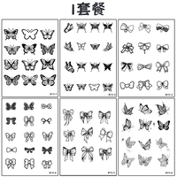 811 durable 7-15 jours jus de plantes semi-permanent INS dessin animé beauté petit réaliste étanche temporaire tatouage pochoir autocollant