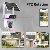Wistino 6MP double objectif double PIR caméra solaire CCTV 4G carte Sim extérieure IP66 étanche Vision nocturne caméra solaire AOV