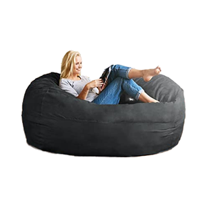 Grand pouf au design moderne, poufs simples et souples de couleur unie pour l'intérieur comme housse de canapé avec échantillon disponible - Product Image 1