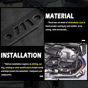 XXUN Moto Accessoires Crash Bar Moteur Garde pour <span class=keywords><strong>BMW</strong></span> R <span class=keywords><strong>Nine</strong></span> <span class=keywords><strong>T</strong></span> NineT Racer <span class=keywords><strong>Scrambler</strong></span> Pure Urban G S 2014-2022 - Product Image 5