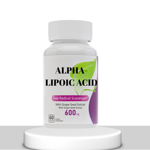Suplemento de ácido alfa lipoico 600 mg ALA para soporte hepático, antioxidantes, radicales libres y soporte de carbohidratos 120 cápsulas - Product Image 1