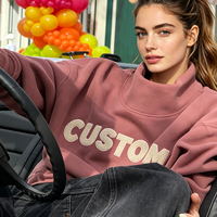 Sweat-shirt confortable à col montant pour femmes et adolescentes 2026 – Coupe oversize, court, à manches longues, ample, mode hiver