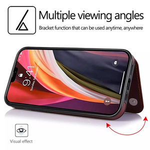 Bao Ví Đựng Thẻ Ốp Điện Thoại Bằng Da Pu Bao Ví Điện Thoại Có Chân Đế Từ Tính Cho iPhone 14 Pro Max - Product Image 5