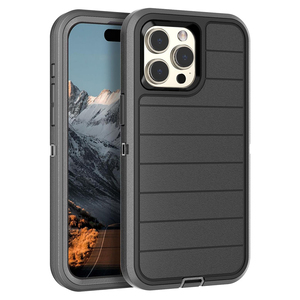 Funda Protectora para Teléfono Móvil con Clip para Cinturón Resistente Holster <span class=keywords><strong>Pro</strong></span> para iPhone 16 15 14 13 <span class=keywords><strong>12</strong></span> 11, Resistente a Golpes, Carcasa Trasera de TPU de Alta Resistencia - Product Image 1