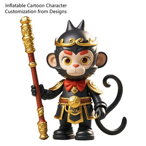 Hecho a mano personalizado negro mito Wukong Mono para rey inflable publicidad mascota personaje de dibujos animados personaje inflable - Product Image 4