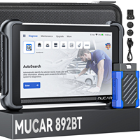 Tablette de diagnostic MUCAR 892BT AI 8 pouces avec scanner Bluetooth OBD2, codage ECU complet du système, 35+ services de réinitialisation, outils de diagnostic automobile