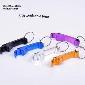 <b>Custom</b> Bottle Opener <b>Keychain</b> with Personalized Logo Durable Metal Alloy Keyring for Promotional Gift - Product Image 4