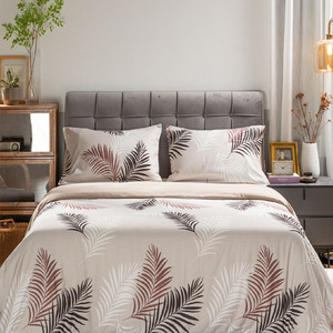 Lueur dans l'obscurité king size queen size 3pcs lin plante fleur motif housse de couette <span class=keywords><strong>drap</strong></span> de lit taie d'oreiller ensemble de literie pour la maison hôtel - Product Image 1