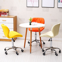 Chaise de Salon Moderne en Cuir, Fauteuil de Beauté Réglable, Tabourets Pivotants pour Pédicure et Manucure, Chaise de Barbier pour Extérieur et Chambre