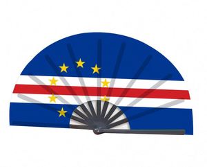 Éventails à main avec logo personnalisé et drapeau national imprimé, design pliable de haute qualité, parfait pour les événements sportifs et le soutien des supporters. - Product Image 1