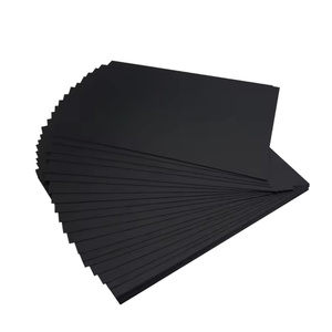 High Quality Virgin Black <b>Paper</b> Board 120-400gsm Hard Stiffness and Folding Resistance Black <b>Paper</b> Board for Packaging - Product Image 1