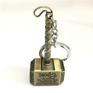 <span class=keywords><strong>Thor</strong></span> martillo llavero hacha arma Metal llavero colgantes llavero recuerdos película joyería regalo - Product Image 2