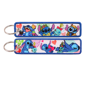 Porte-clés brodé mignon sur le thème des films <span class=keywords><strong>d</strong></span>'anime, avec cordon tissé en tissu brodé pour un porte-clés tendance - Product Image 6