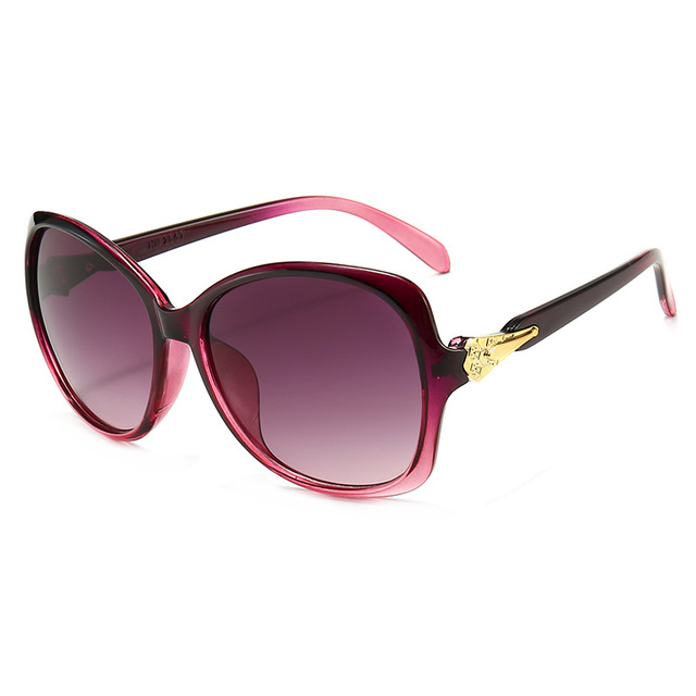 2567 Square Big Frame Luxury Oversized Acetate Polarized Women Sunglasses With Gradual Lenses