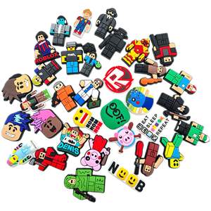 ซื้ออุปกรณ์ตกแต่งรองเท้าซีรีส์ <span class=keywords><strong>Roblox</strong></span> สุดเท่ และจี้รองเท้าตัวละครเกม PVC ยางนิ่มแบบปรับแต่งได้สำหรับตกแต่งรองเท้าเด็กผู้ชาย - Product Image 4