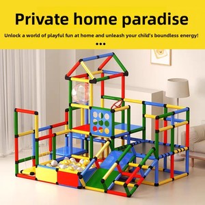 Structure d'escalade intérieure avec toboggan pour bébés et enfants, aire de jeux à domicile, échelle d'intégration sensorielle, combinaison pour la maternelle - Product Image 2