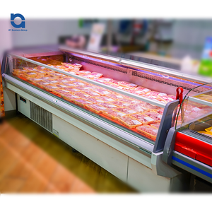 Congélateur commercial de vitrine de supermarché pour le comptoir de service de réfrigérateur de nourriture et de viande - Product Image 2