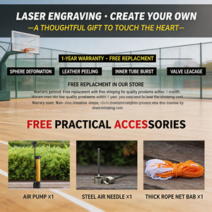 Pallone da <span class=keywords><strong>Basket</strong></span> OEM con Rivestimento in PU e Camera d'Aria, Durevole e Rimbalzante, Misura 7, Vendita Diretta dalla Fabbrica, Confezione Regalo <span class=keywords><strong>di</strong></span> Compleanno per Ragazzi - Product Image 6