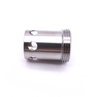 Composants de stylo à bille usinés CNC, pièces usinées en laiton nickelé, micro-usinage, fraisage d'alliages d'aluminium et d'acier