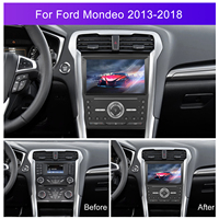 Autoradio Android Podofo 9 pouces 4+64G Double Din Carplay Android Auto pour Ford Mondeo 2013-2018 GPS WIFI Vente en gros