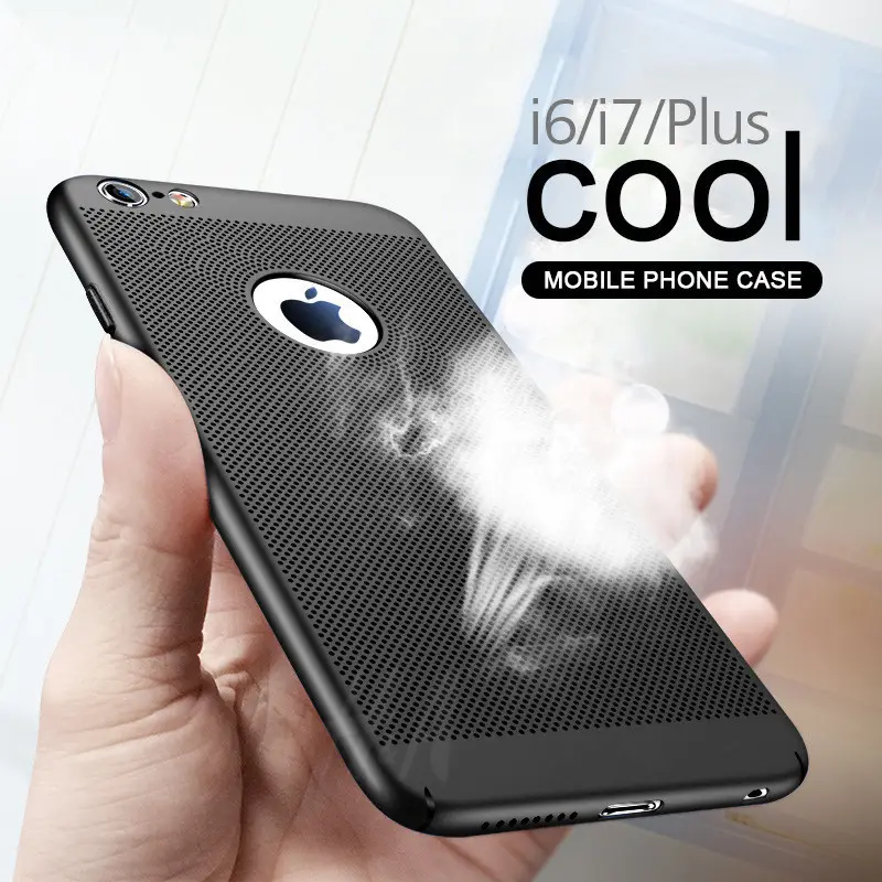 Breathing Mesh Phone Case for Iphone 12 mini 11 PC Heat Dissipation cooling phone case