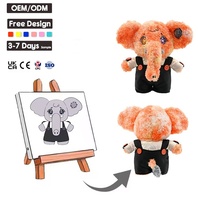 Fabrication sur mesure de jouets en peluche d'éléphant, vente en gros, éléphant en peluche super doux et confortable, poupée détachable pour la décoration de la maison