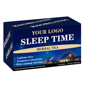 Thé de nuit à base de plantes de marque privée camomille racine de <span class=keywords><strong>valériane</strong></span> thé relaxant thé de sommeil - Product Image 1