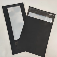 Tas plastik segel poli Mailer serbaguna baru merek hitam untuk pakaian/pakaian dengan logo cetak kustom