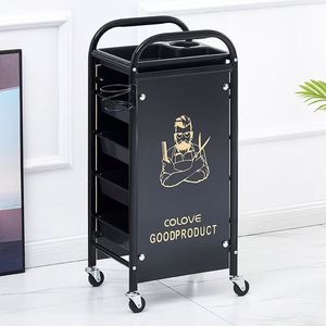 New Hair Salon <b>Trolley</b> Special Ironing and Dyeing <b>Tools</b> for Barber Shop Multifunctional Five-layer Bar Car Beauty Salon <b>Trolley</b> - Product Image 1