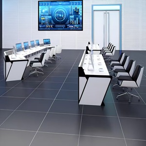 Moderna Console di spedizione in legno <span class=keywords><strong>per</strong></span> il monitoraggio della sala comando centro operazioni di sicurezza multimediale-mobili da ufficio durevoli - Product Image 1