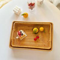 Panier en osier noir pour le rangement, boîte cadeau tissée de style campagnard, panier mural en rotin, pique-nique pour 6 personnes, vintage, vêtements