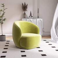 Fauteuil individuel crème de luxe léger avec table basse pour salon, balcon, salon de beauté ou réception