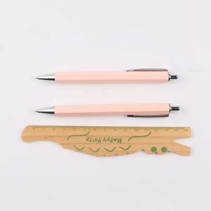 Stylo hexagonal personnalisé avec logo imprimé sur métal, nouveau design, 6 faces - Product Image 5