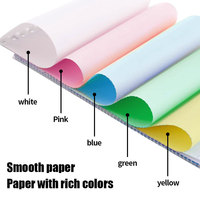 Papier autocopiant NCR multi-couches BAIXIN, lisse et transparent, de haute qualité, en continu (pâte de bois vierge) pour le bureau