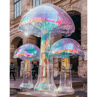 Décoration de champignon miroir gonflable personnalisée, scène de concert, décoration gonflable, champignon gonflable