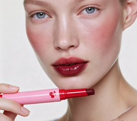 24-Stunden Hydratisierender Presser-Lippenstift Mehrzweck-Make-up-Creme für Lippen, Wangen und Augenbrauen Natürliche Farbverstärkung Glatt