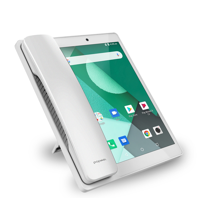 Poptel V9  2GB 16GB 5.0MP Front Camera Worldwide Network Bracket Foldable Video Telephone 8 Inch Android 8.1 4G Smartphone